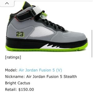 AirJordan Fusion 5’s V
